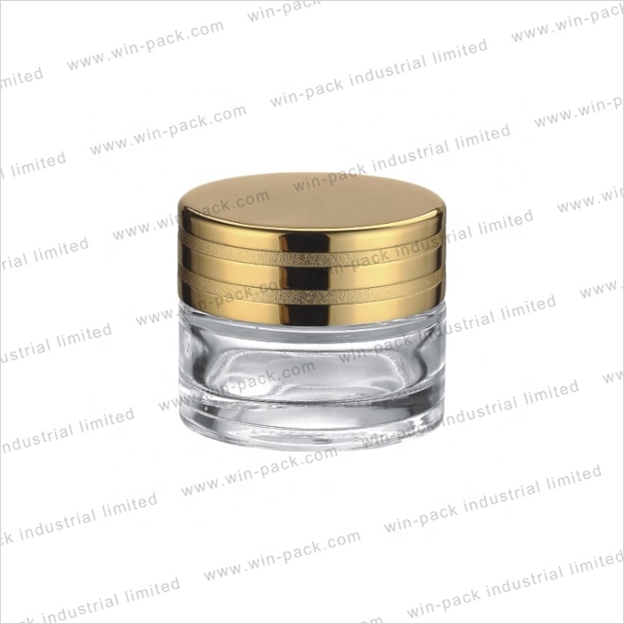 Winpack Aluminum Caps Skincare Cream Glass Jar 15g 30g 50g in Factory Price