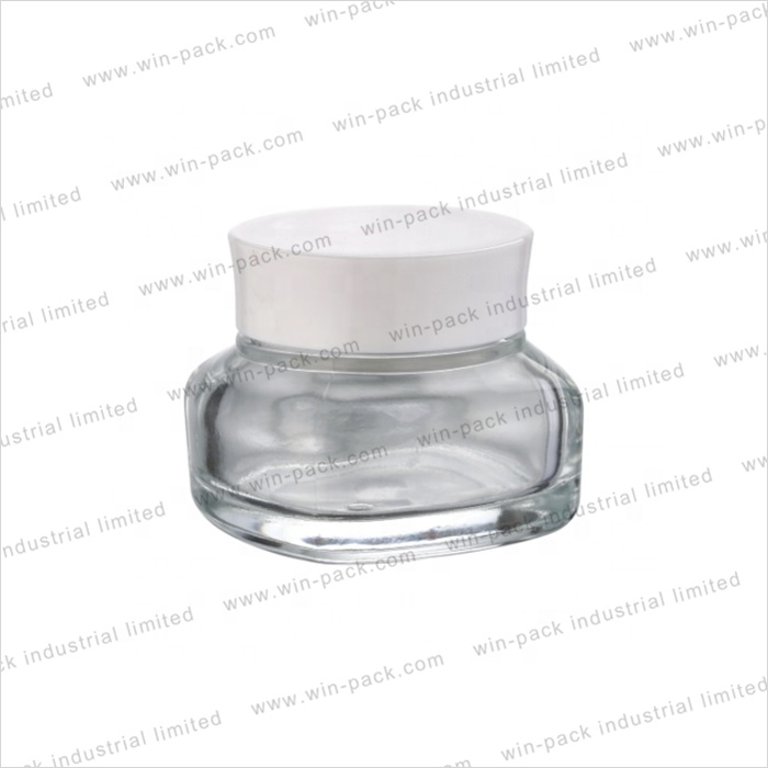 Winpack Beautiful Clear Cosmetic Cream Jar Glass Skin Care Make Up Package