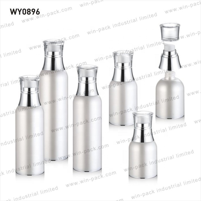 Winpack Best Sell Black Cosmetic Acrylic Wine Shape Bottle Display Lotion Packing