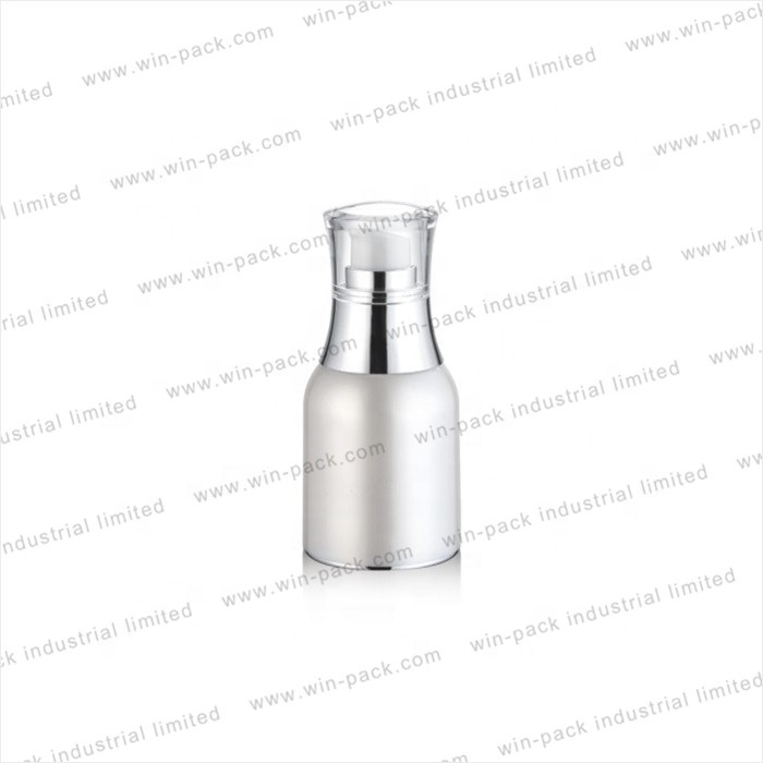Winpack Best Sell Black Cosmetic Acrylic Wine Shape Bottle Display Lotion Packing