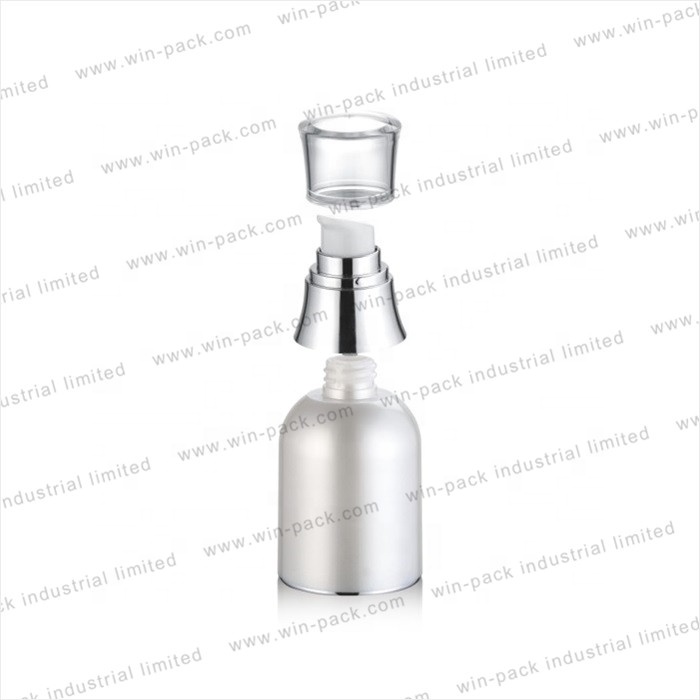 Winpack Best Sell Black Cosmetic Acrylic Wine Shape Bottle Display Lotion Packing