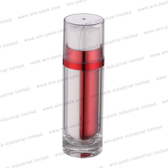 Winpack Best Selling Cosmetic Skin Care Dual Tube Chamber Bottle PUMP Sprayer Screen Printing Personal Care