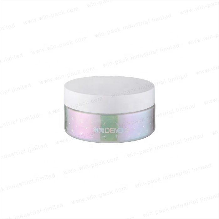 Winpack Best Selling Cosmetic UV Coating Square Cream Glass Jar With Round Cap