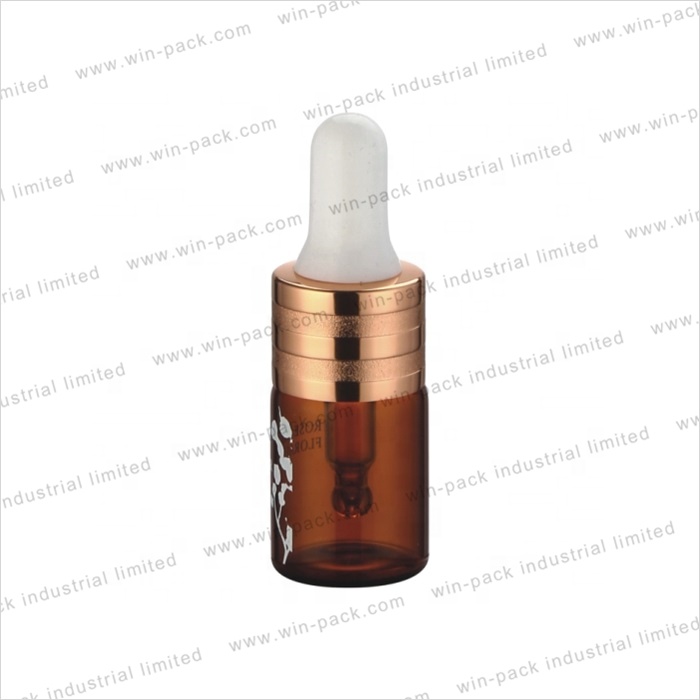 Winpack Best Selling Glass Cosmetic Serum Bottle With UV Coating Collar 5ml