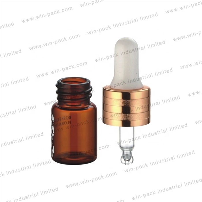 Winpack Best Selling Glass Cosmetic Serum Bottle With UV Coating Collar 5ml
