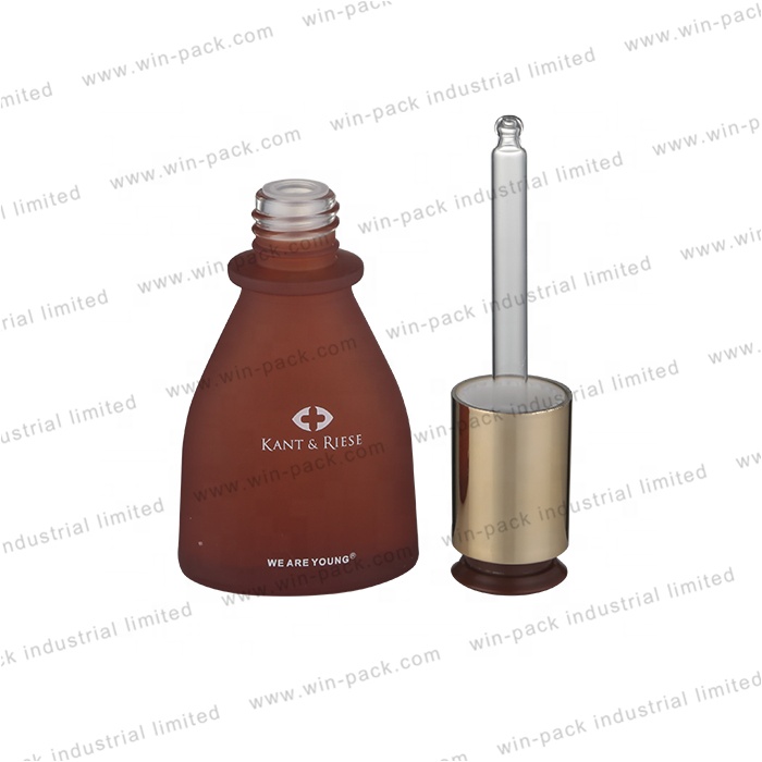 Winpack Best Selling Luxury Black Glass Dropper Bottles Wholesale Silk Screen