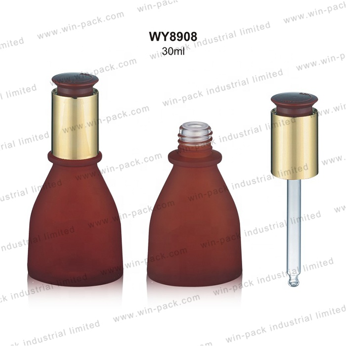 Winpack Best Selling Luxury Black Glass Dropper Bottles Wholesale Silk Screen