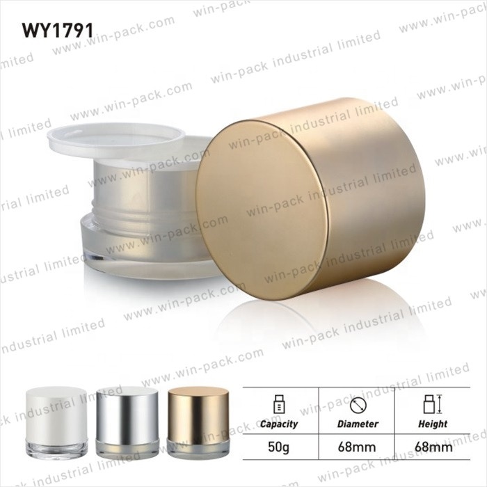 Winpack China Factory Cosmetic 50ml Acrylic Cream Jar Skin Care Package