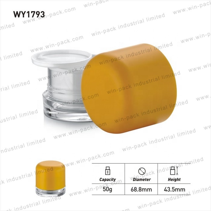 Winpack China Factory Cosmetic 50ml Acrylic Cream Jar Skin Care Package