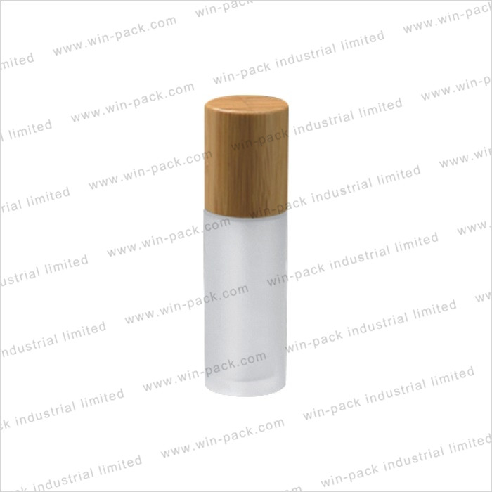 Winpack China Supplier Frosting Bamboo Lid Lotion Pump  Bottle Large Capacity 150ml