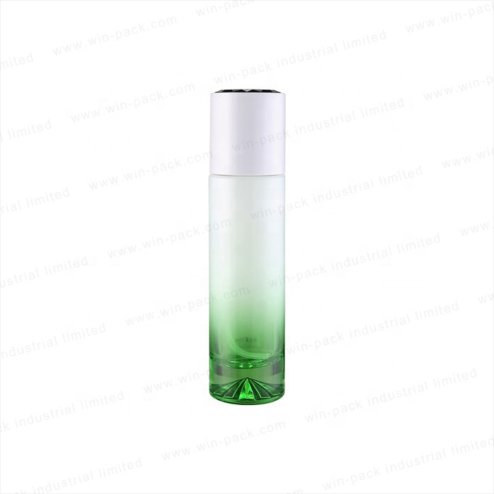 Winpack Cosmetic Custom Color Spray Green Lotion Glass Bottle with Pump