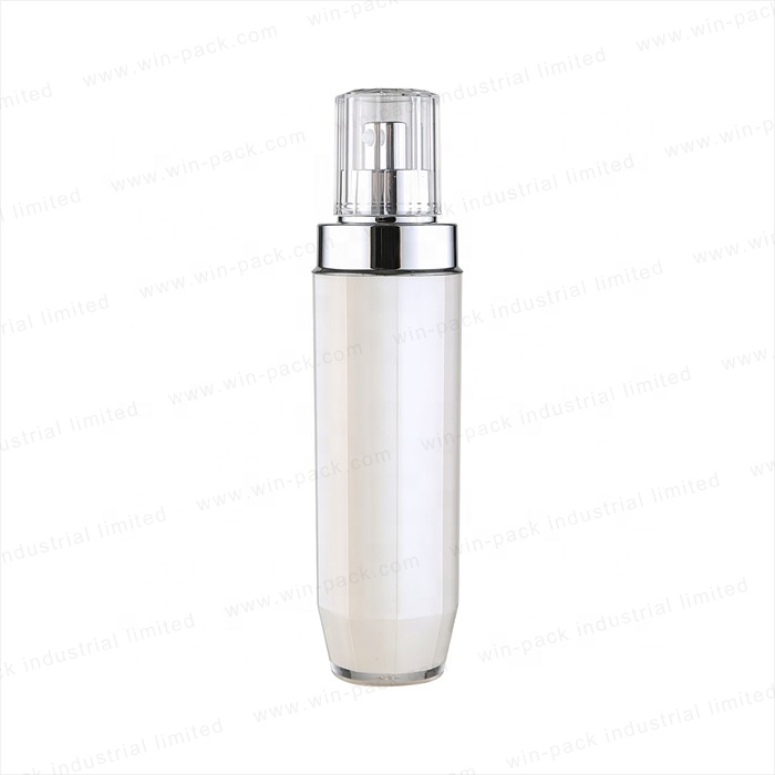 Winpack Cosmetic Luxury UV Coated Glass 120ml Toner Lotion Bottle with Pump