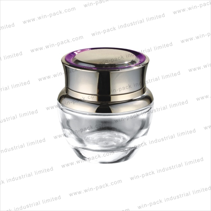 Winpack Custom 50g Transparent Glass Jar For Cream Cosmetic Skin Care Packing