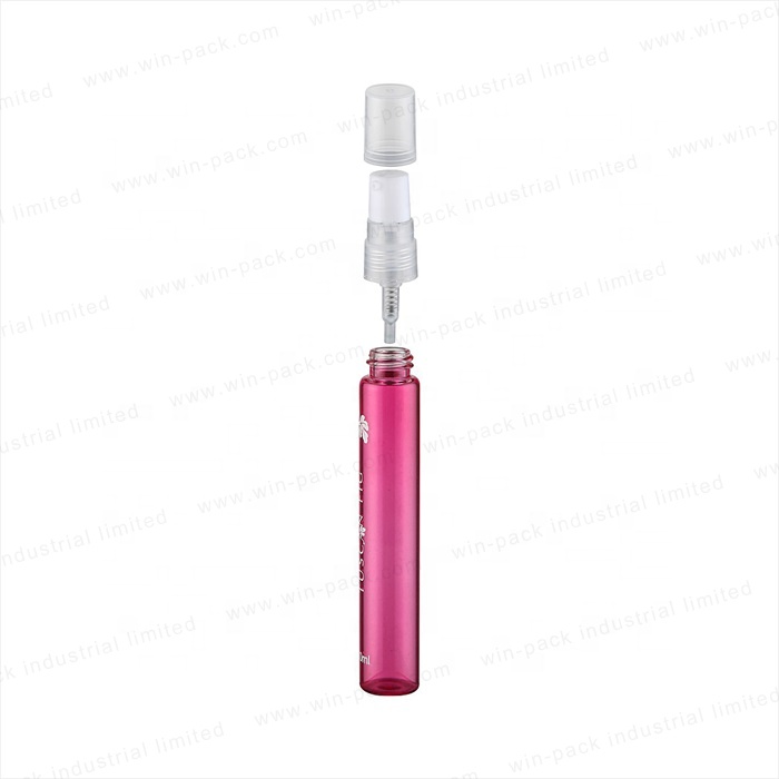 Winpack Custom Color Sprayer Glass Perfume Bottle with Clear Cap 5ml