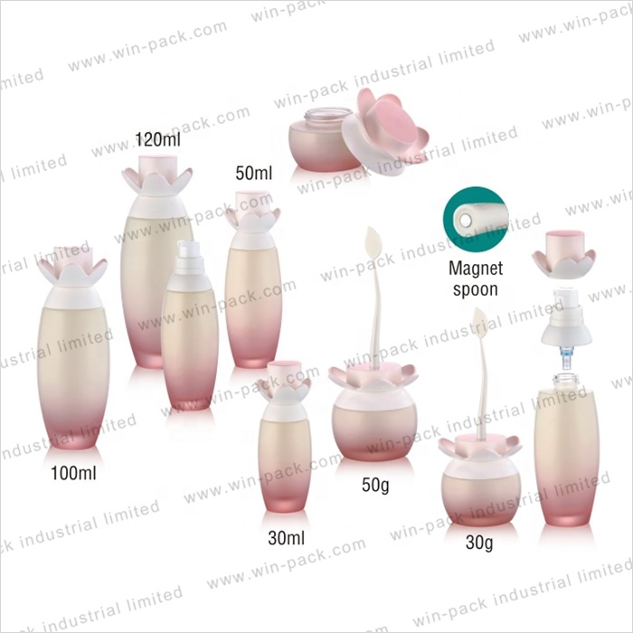 Winpack Factory Directly Sell Frosted Luxury Glass Jar Cream Skin Protection Use