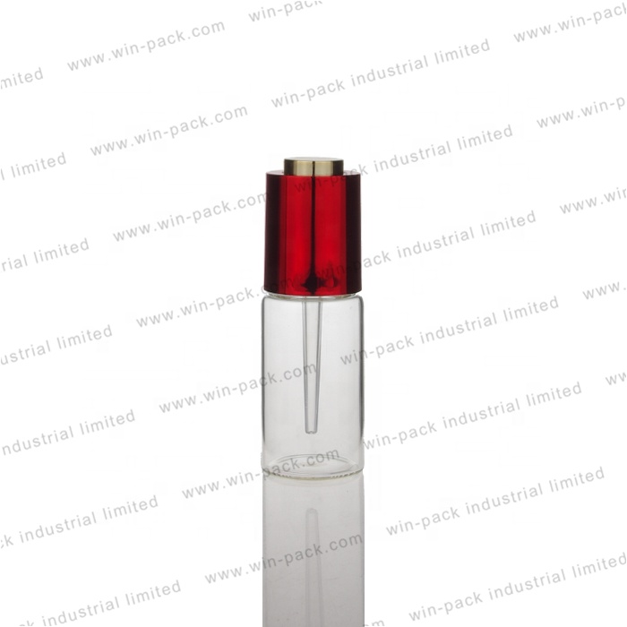 Winpack Factory Sale Gradient Square Dropper Glass Bottle With Aluminum Cap