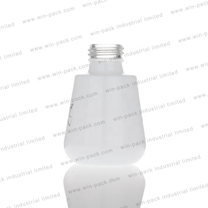 Winpack Factory Sell Cosmetic Frosting Bottle Dropper Glass With Aluminum Cap