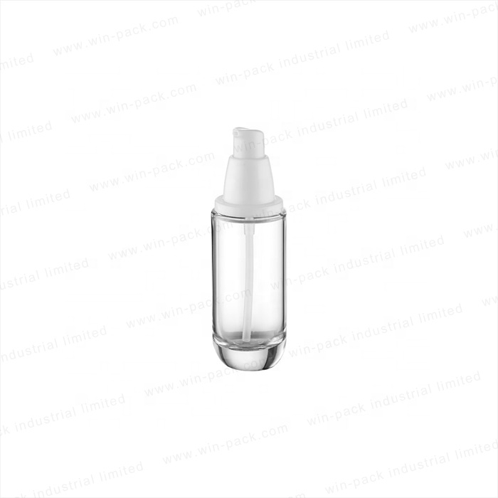 Winpack Factory Sell Round Glass Face Cream Empty Jar With Gold Acrylic Lid