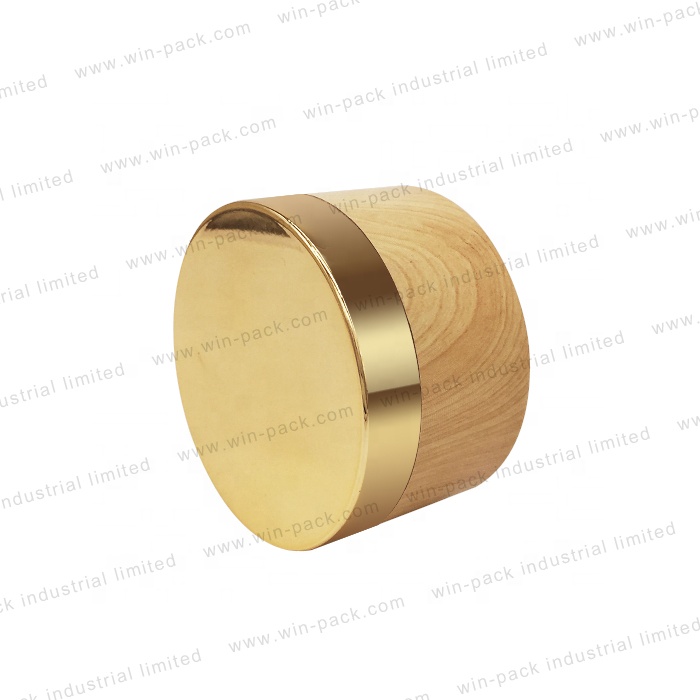 Winpack High Quality 50g Empty Natural Bamboo Glass Face Cream Jar For Cosmetic