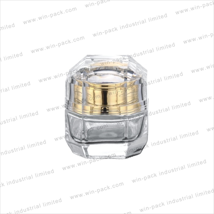 Winpack High Quality Luxury Clear Glass Cream Cosmetic Packing Jar 30g