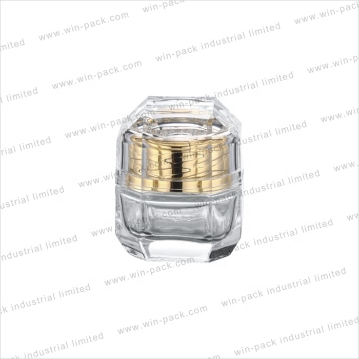 Winpack High Quality Luxury Clear Glass Cream Cosmetic Packing Jar 30g