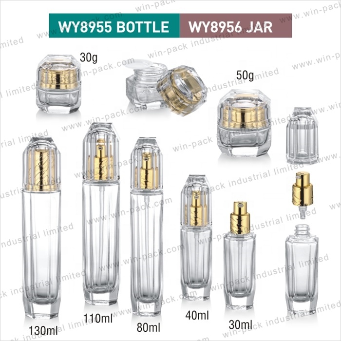 Winpack High Quality Luxury Clear Glass Cream Cosmetic Packing Jar 30g