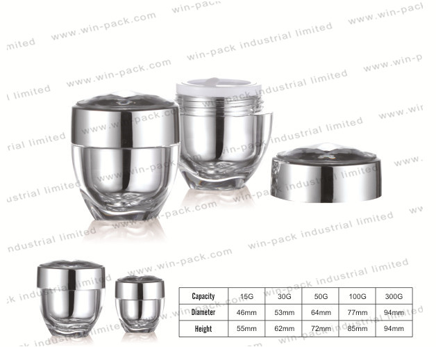 Winpack Hot Product Acrylic Cream Jar High Capacity 300g Body Cosmetic Packing