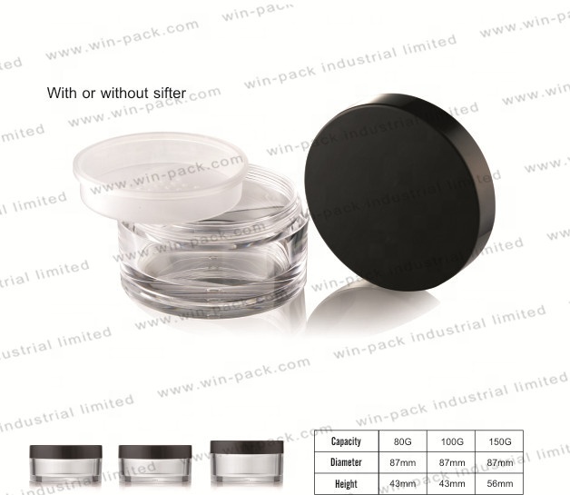 Winpack Hot Sale Empty 80g 100g 150g Acrylic Cosmetic Jar Cream Face Care Packing