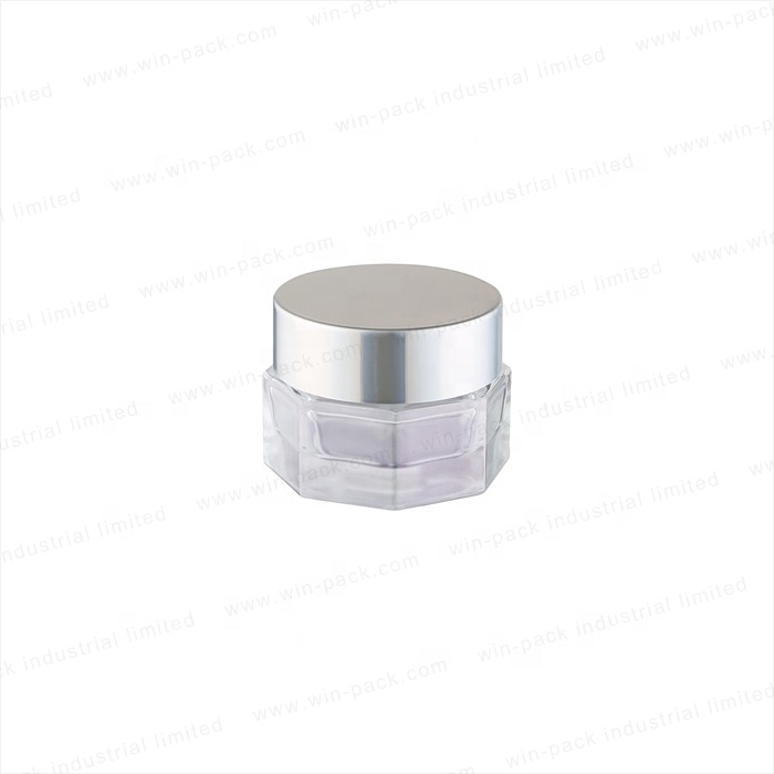 Winpack Luxury Empty 50g 30g Face Cream Glass Gradient Jar with Gold Cap