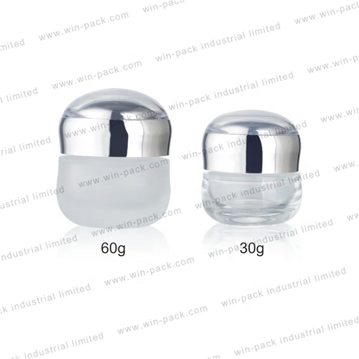 Winpack Luxury Empty Glass Beauty Cream Jars For Face Care Using