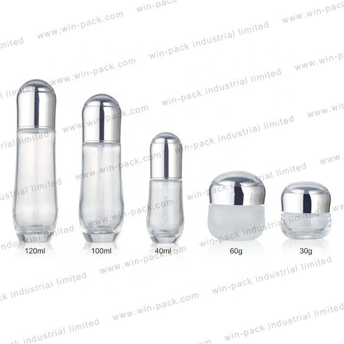 Winpack Luxury Empty Glass Beauty Cream Jars For Face Care Using