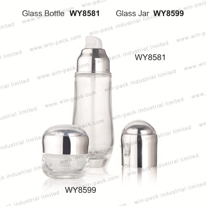 Winpack Luxury Empty Glass Beauty Cream Jars For Face Care Using