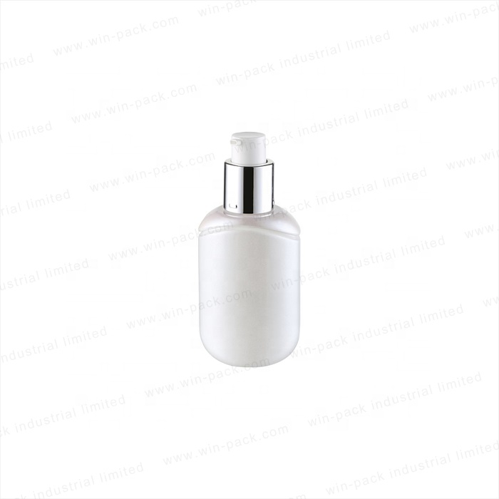 Winpack Luxury Shiny White Lotion Toner Water 80ml Pump Glass Bottle with Cap