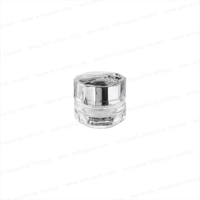 Winpack New Design Empty Cosmetic Glass Cream Jar 50g with Acrylic Cap