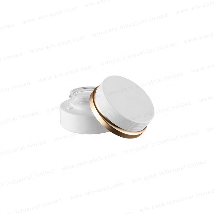 Winpack New Type Fancy Cosmetic Face White round Cream Glass Jar For Skincare