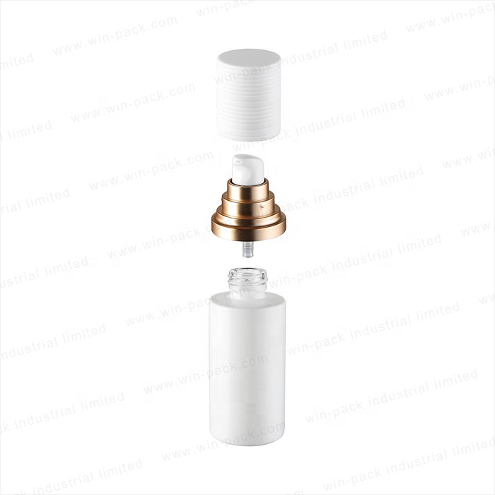Winpack New Type Fancy Cosmetic Face White round Cream Glass Jar For Skincare