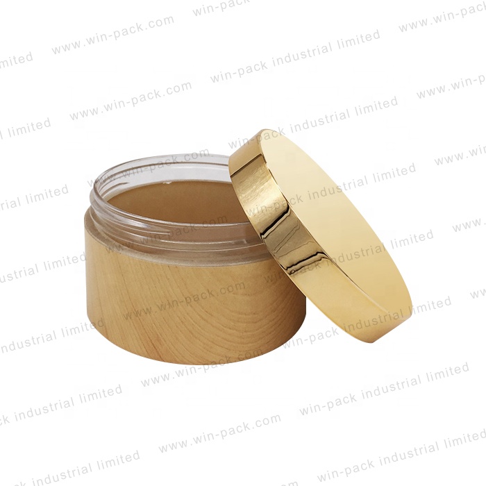 Winpack Special Design Water Transfer Plastic Cream Jar with UV Coating Cap