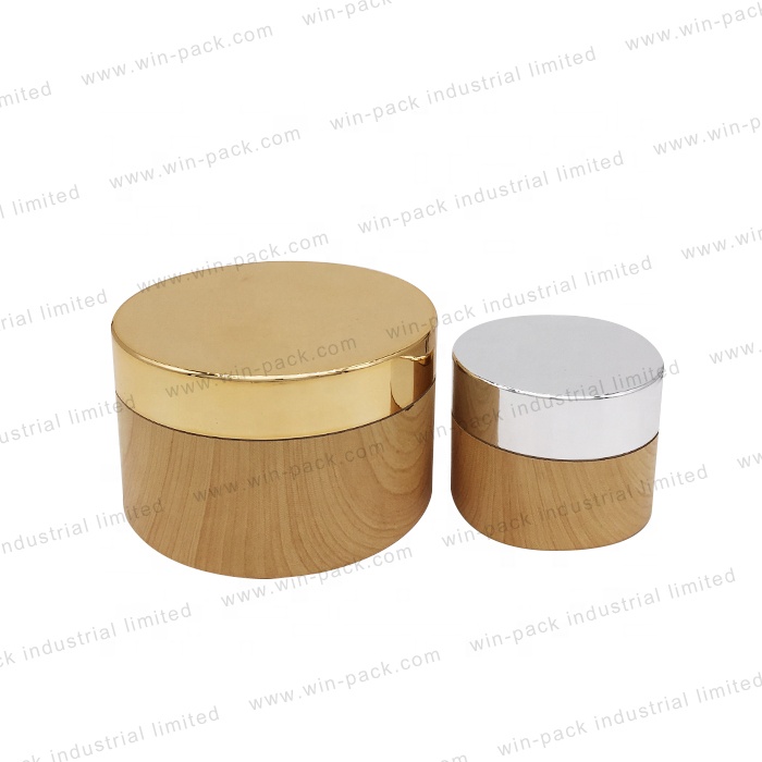 Winpack Special Design Water Transfer Plastic Cream Jar with UV Coating Cap