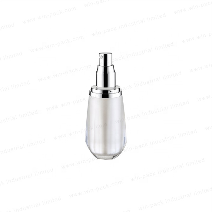 Winpack Special Type 120ml Acrylic Lotion Bottle with Shiny Silver Cap