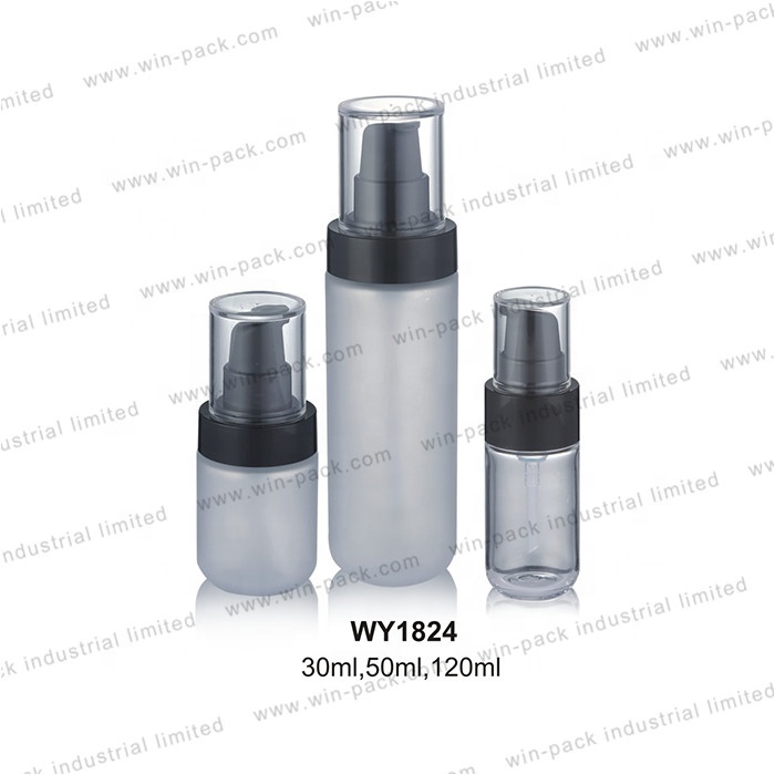 Winpack Transparent Empty Lotion Bottle Clear Caps Plastic Packing
