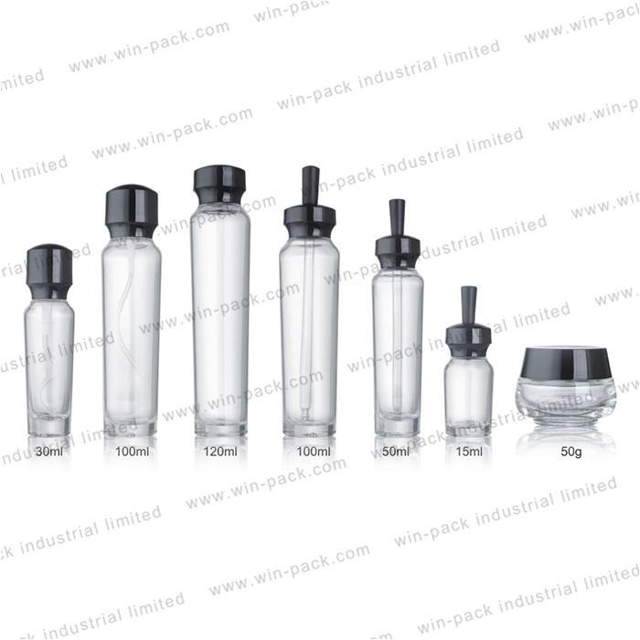 Winpack Wholesale Empty Facial Packing Cream Clear Glass Jar 50g