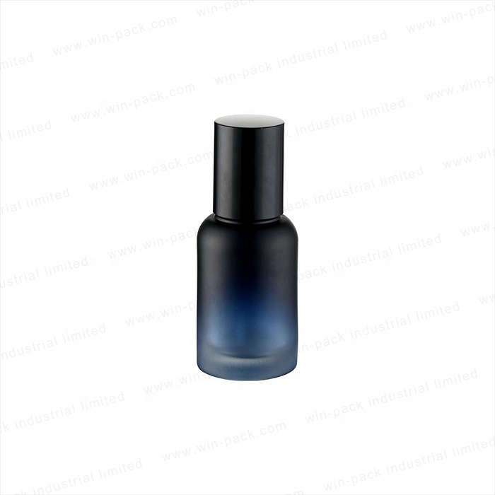Winpack high quanity 30ml empty glass lotion bottle with pump screw cap for cosmetic skincare packaging