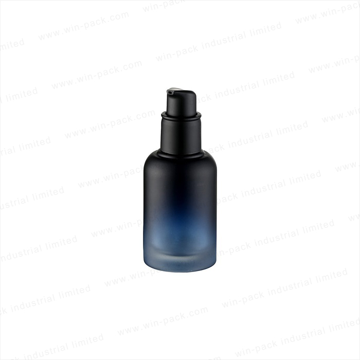 Winpack high quanity 30ml empty glass lotion bottle with pump screw cap for cosmetic skincare packaging