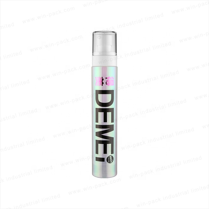 Winpack lotion bottle manufacturers UV coating round lotion bottle with shiny white pump and clear cap for hot sale