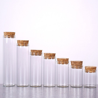 Wishing bottle drifting bottle wedding party Small Mini Glass Bottles Jars with Cork Stoppers