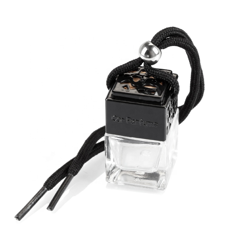 Wood Cap Car Perfume Essential Oil Hanging Bottle