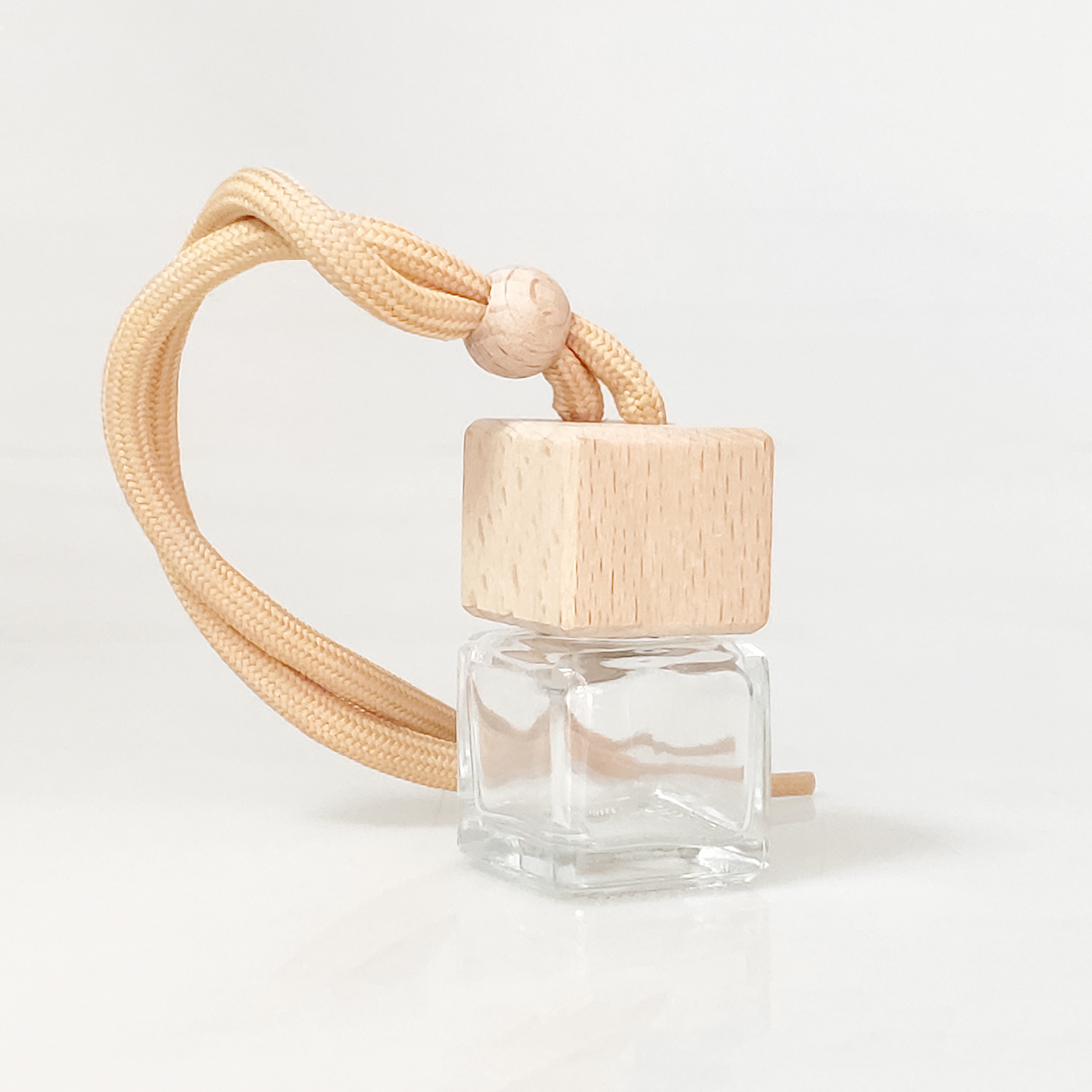 Wood Hanging Car Aroma Diffuser 10ml car perfume bottle