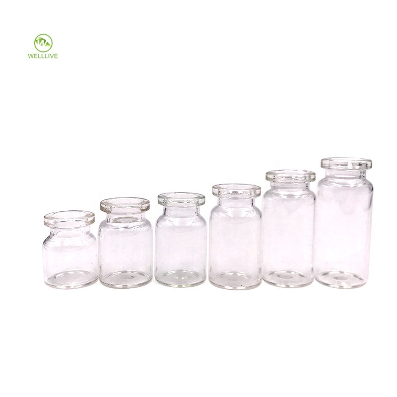 Wooden cork lid 1ml 2ml 3ml 4ml 5ml 6ml 7ml 8ml 10ml 15ml 20ml 30ml amber clear blue glass tube vials bottle