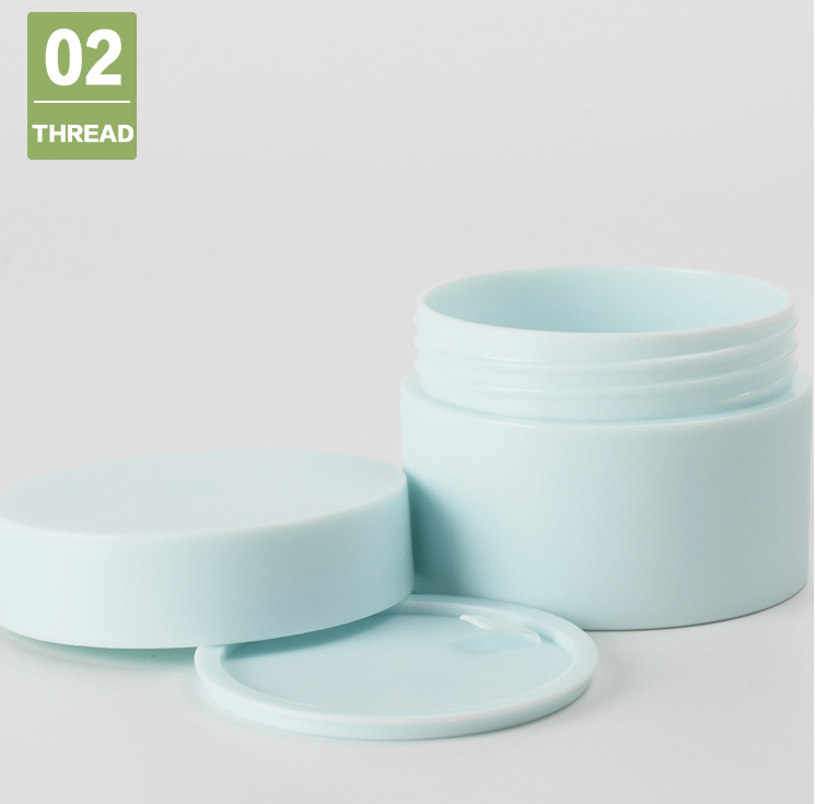 Xiamen Factory Directly Wholesale Cosmetic Containers Empty Plastic Cream Jar, Cosmetic Cream Double Wall Jars