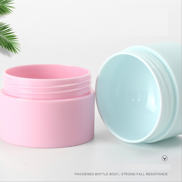 Xiamen Factory Directly Wholesale Cosmetic Containers Empty Plastic Cream Jar, Cosmetic Cream Double Wall Jars